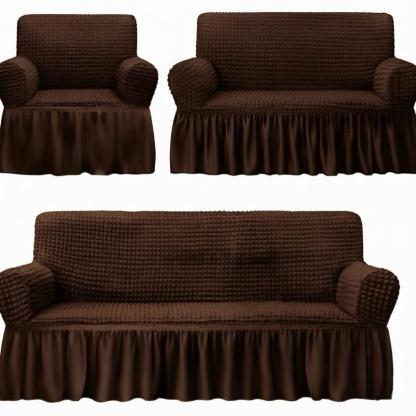 Cubre Sala Stretch Pops con Olan para Sofá Diseño Elegante y Cómodo Impermeable 3 Piezas Bubble Premium Elástico y Lavable