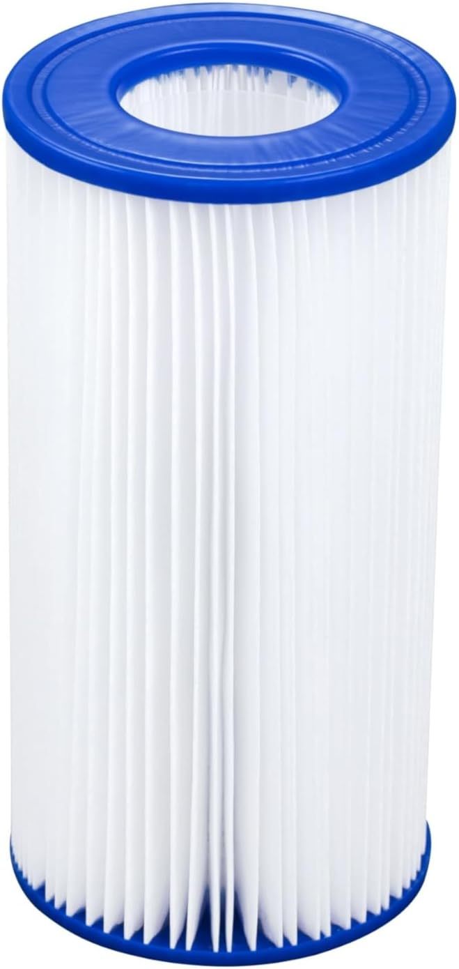 BESTWAY 56421 Alberca con Estructura Redonda 3.66x1.22cm con Bomba y Filtro Gris, Gris