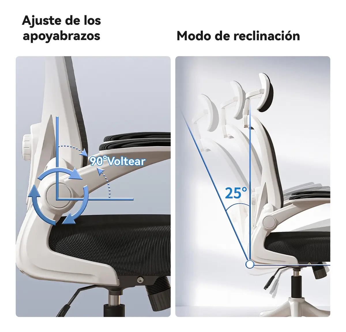 Silla Amia Ergonómica De Escritorio Oficina Soporte Lumbar Elástico Giratoria