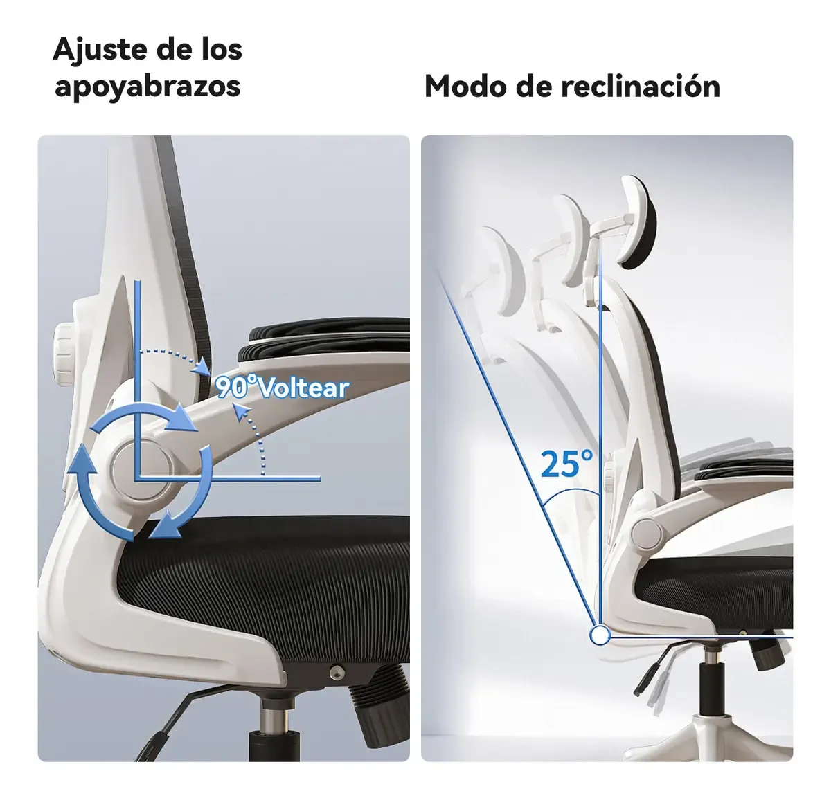 Silla Amia Ergonómica De Escritorio Oficina Soporte Lumbar Elástico Giratoria