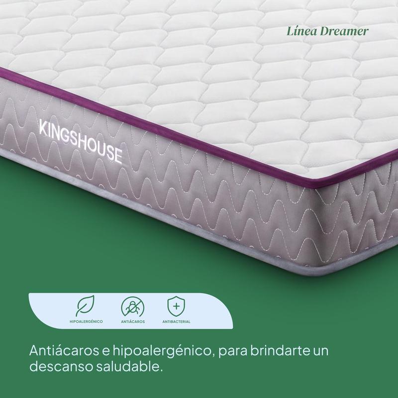 Colchón Matrimonial Kingshouse | Memory Foam 18cm | En Caja