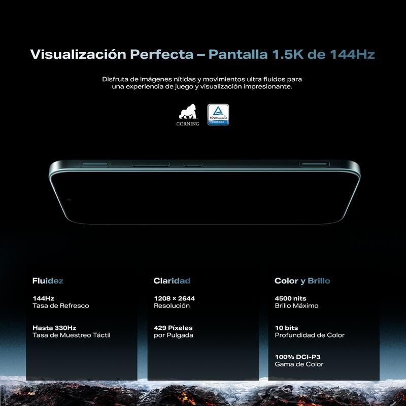 Infinix GT 50 PRO 5G, 12+256GB/12+512GB, Plata Glacial con Gaming Kit Gratis, Enfriamiento Líquido Real - Gatillos GT - 144 FPS Ecosistema Gaming-Hot Sale x Mayo Venta Quincenal Campaign