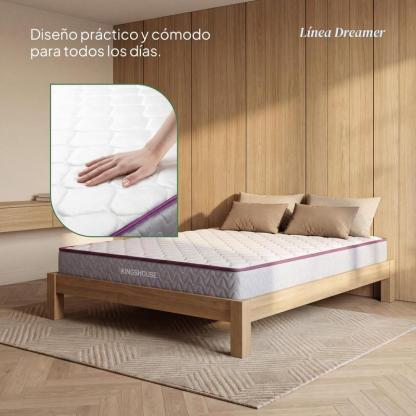 Colchón Matrimonial Kingshouse | Memory Foam 18cm | En Caja