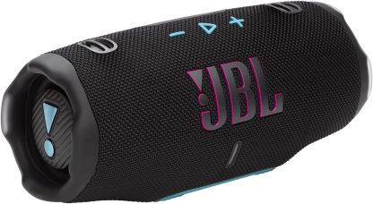 JBL Charge 6 - Portable Waterproof & Drop-Proof Bluetooth Speaker, Bold JBL Pro Sound with AI Sound Boost, 28Hrs of Playtime, Built-in powerbank & Comes with a Sturdy/Removable Carrying Strap (Black)