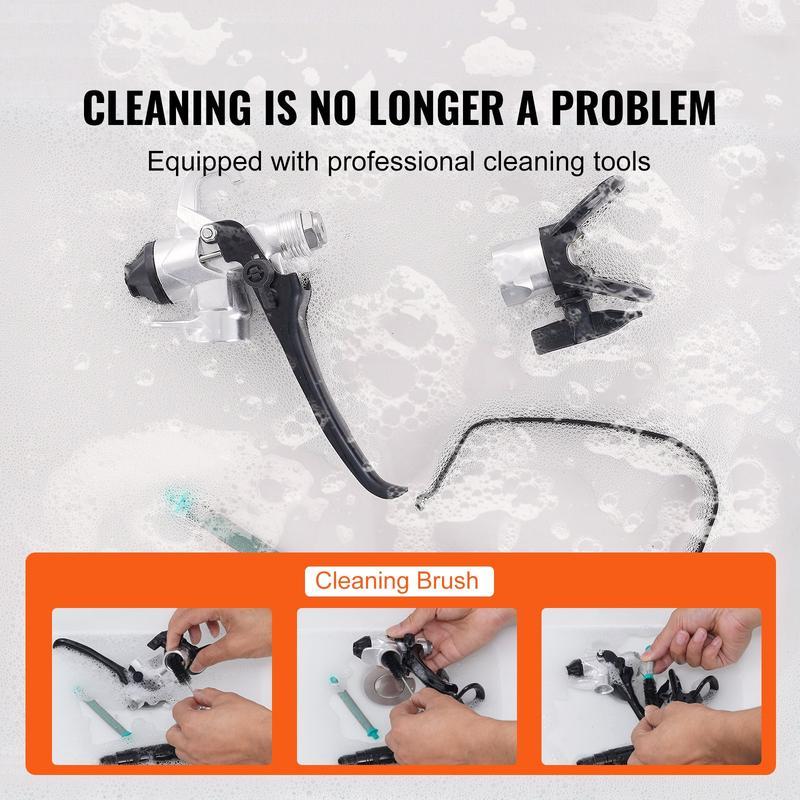 Pulverizador de pintura sin aire con soporte, 3000 PSI, 750 W, para interiores y exteriores del hogar, muebles y vallas, pulverizador de pintura manual con manguera