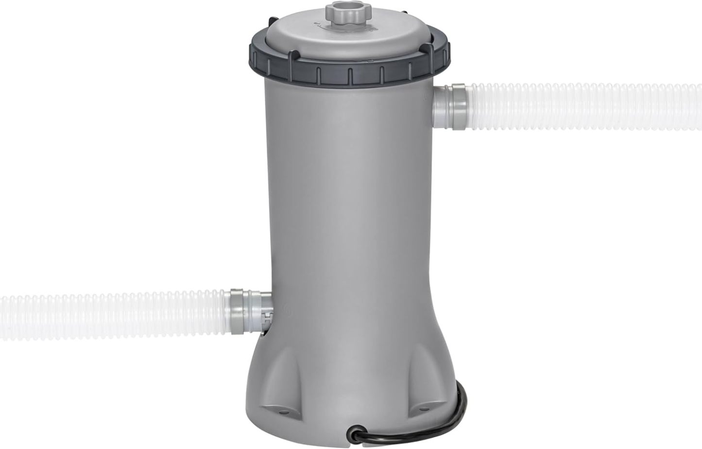 BESTWAY 56421 Alberca con Estructura Redonda 3.66x1.22cm con Bomba y Filtro Gris, Gris