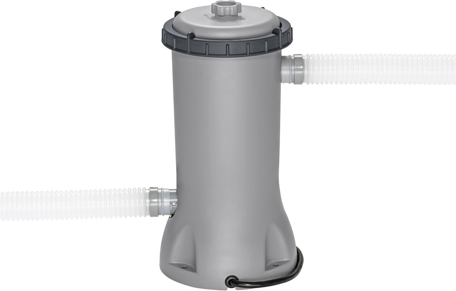 BESTWAY 56421 Alberca con Estructura Redonda 3.66x1.22cm con Bomba y Filtro Gris, Gris