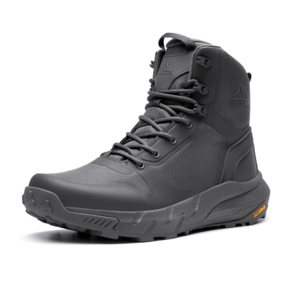 ⭐Botas tácticas para hombre: ligeras, cómodas y aptas para trabajar todo el día; con cremallera lateral, ideales para motociclismo, combate y senderismo. Calzado de seguridad para actividades al aire libre (8 pulgadas).