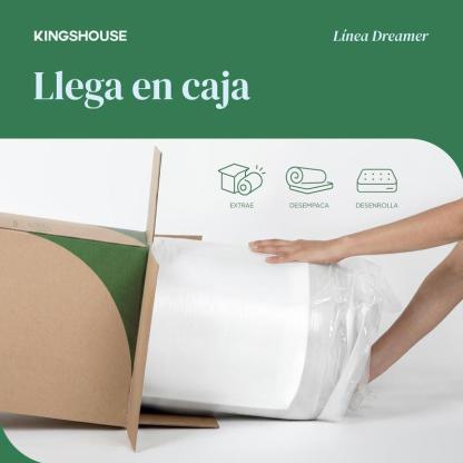 Colchón Matrimonial Kingshouse | Memory Foam 18cm | En Caja