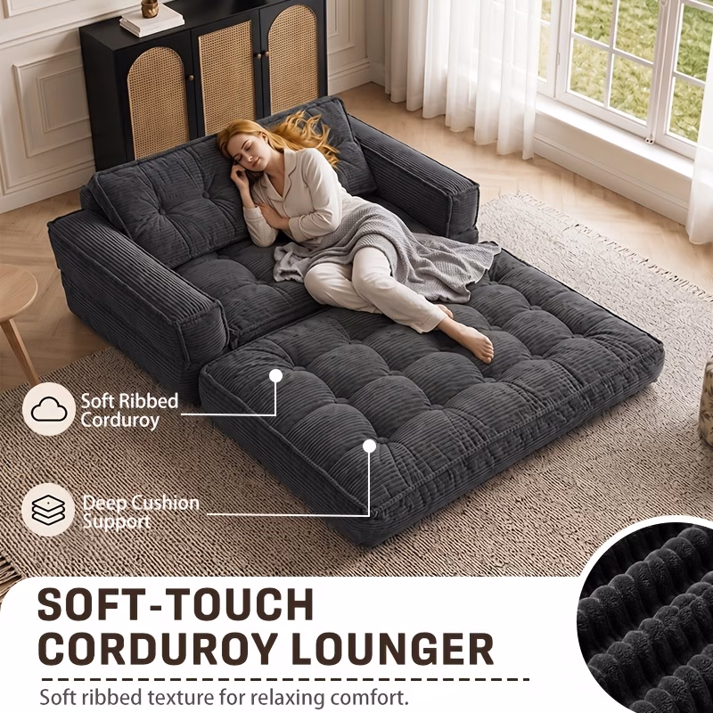 sof&aacute; de   plazas tapizado plegable y convertible, sof&aacute; de asiento  , sof&aacute; cama   de suelo relleno de esponja, sill&oacute;n de  , sof&aacute; cama para   de   reducido, dormitorio  ,   peque&ntilde;a,   para descansar,  , leer o echar una   | Detalles del producto 2