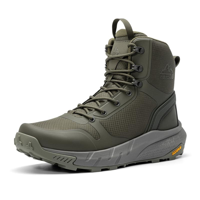 ⭐Botas tácticas para hombre: ligeras, cómodas y aptas para trabajar todo el día; con cremallera lateral, ideales para motociclismo, combate y senderismo. Calzado de seguridad para actividades al aire libre (8 pulgadas).