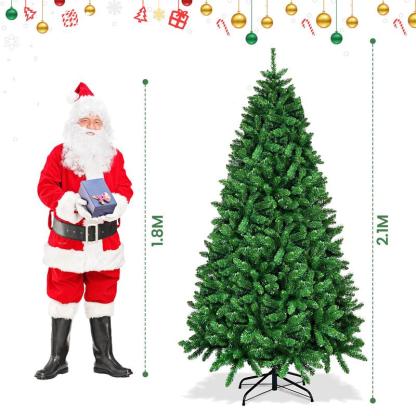  Árbol de Navidad | Pino Navideño | arbolito de Navidad Artificial Frondoso | Base de Metal | 1200 Ramas PVC | Decoración Navideña | mi arbol de navidad | pinos de navidad grandes