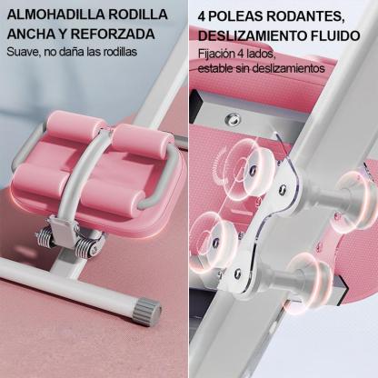 Máquina de Ejercicio Abdominal 6 en 1 con Pantalla LCD y Amortiguación Lumbar para Casa, Plegable en 3 Segundos, Carga Máx. 200kg, Ideal para Sobrepeso y Principiantes