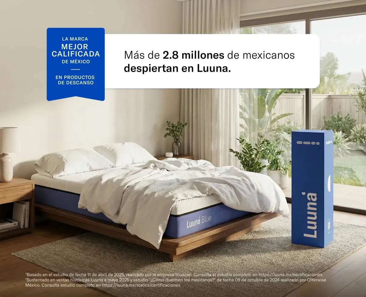 Colchón Luuna Blue Espumas Certificadas, Matrimonial Color Blanco