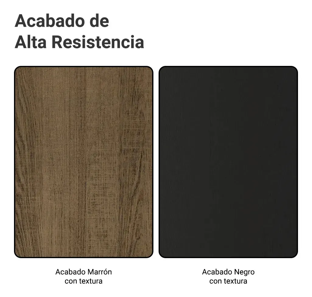 Cocina Integral Completa Emilly Pop 229 cm 2 Marrón Negro Madesa GREM229002
