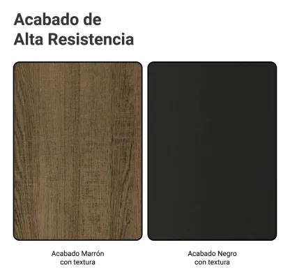 Cocina Integral Completa Emilly Pop 229 cm 2 Marrón Negro Madesa GREM229002