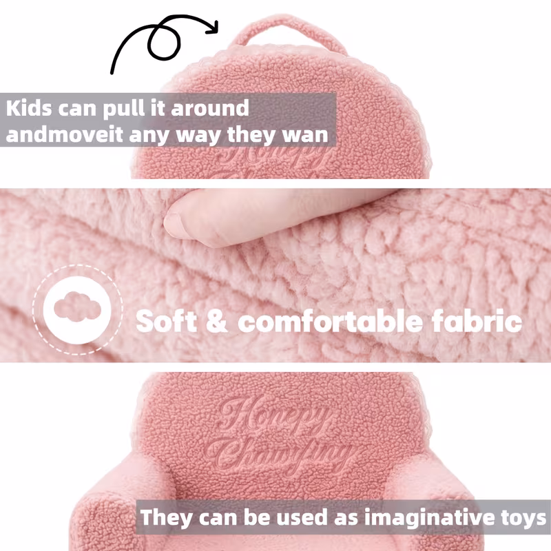 cute cartoon animal foldable kids sofa 2 in 1 convertible couch flip out sofa bed soft plush washable armchair for boys girls bedroom playroom gift Product details 1