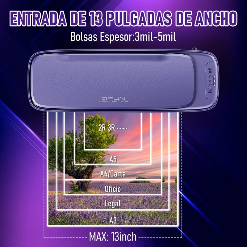 Laminadora Profesional Ablemark A3/A4 | Perfecta para Profesores, Escuelas y Material Escolar SL888