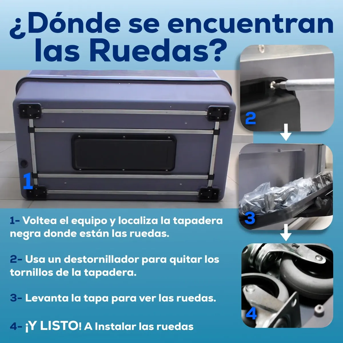 TRK Enfriador Evaporativo Industrial Portátil 60 Litros - Climatizador para Taller y Almacén - 450W