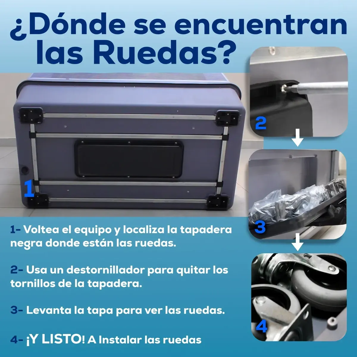 TRK Enfriador Evaporativo Industrial Portátil 60 Litros - Climatizador para Taller y Almacén - 450W