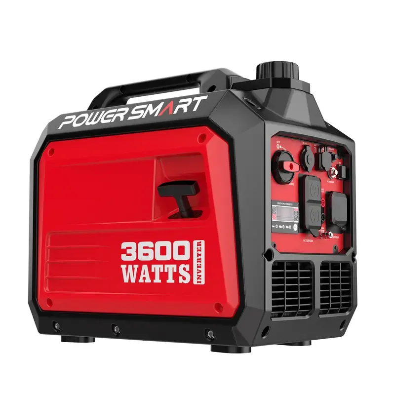 Generador inversor portátil silencioso PowerSmart 3600/4000 vatios, resistente a tormentas, para vehículos recreativos, toma de 30 A, conexión en paralelo, ideal para emergencias y acampadas, normativa EPA