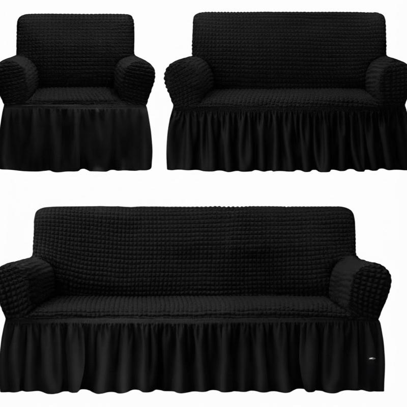 Cubre Sala Stretch Pops con Olan para Sofá Diseño Elegante y Cómodo Impermeable 3 Piezas Bubble Premium Elástico y Lavable