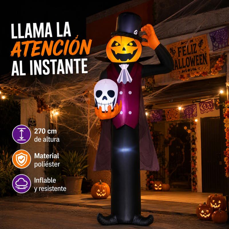 Modelo inflable en forma de persona calabaza del Día de los Muertos, exclusivo para Halloween, decoración festiva