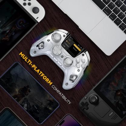 FIEHDUW NO DRIFT ManbaOne Interactive Screen Gaming Controller for PC/Switch/iOS/Android/Steam Deck, Hall Effect Stick & Trigger(Not Compatible with Xbox, PS5)