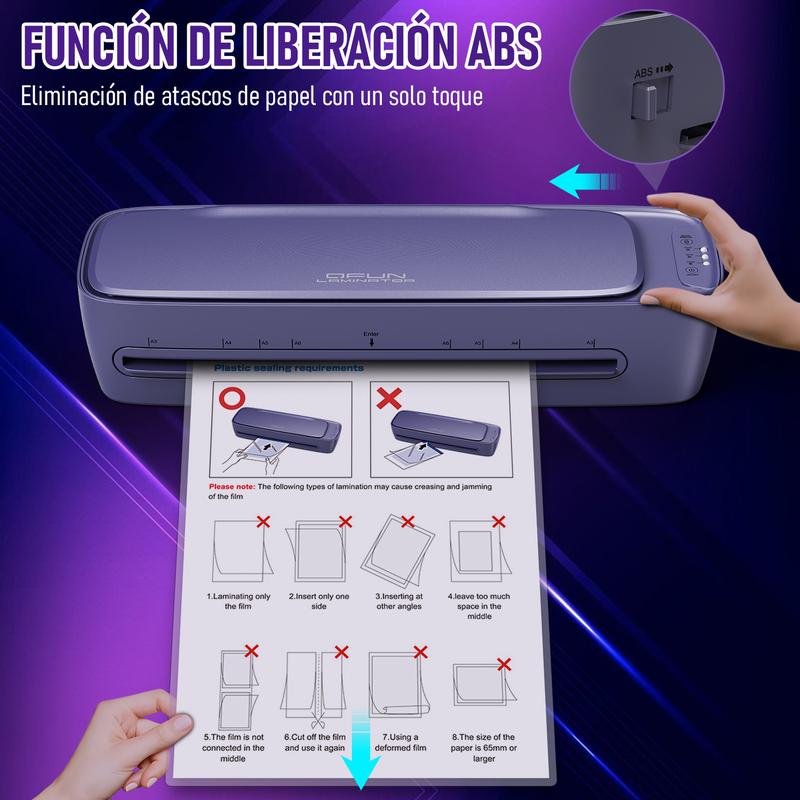 Laminadora Profesional Ablemark A3/A4 | Perfecta para Profesores, Escuelas y Material Escolar SL888