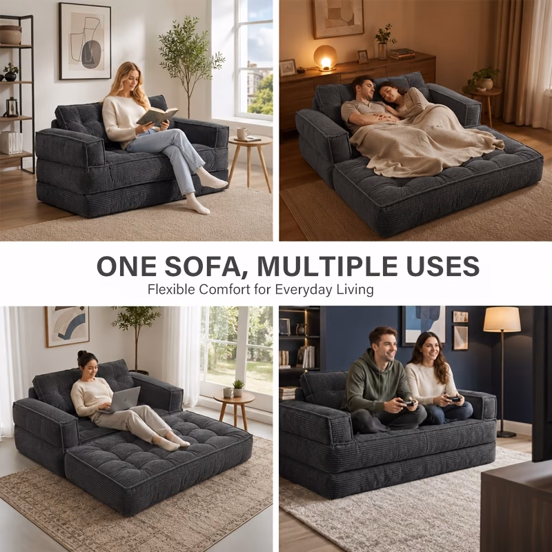 sof&aacute; de   plazas tapizado plegable y convertible, sof&aacute; de asiento  , sof&aacute; cama   de suelo relleno de esponja, sill&oacute;n de  , sof&aacute; cama para   de   reducido, dormitorio  ,   peque&ntilde;a,   para descansar,  , leer o echar una   | Detalles del producto 1