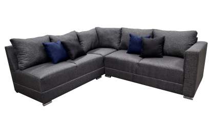 Sala esquinera en U El Bazar Store modelo Corbel gris oxford 4 salas en 1
