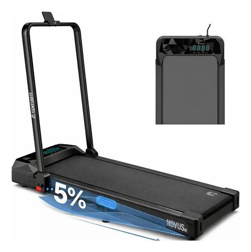 Caminadora Eléctrica Centurfit 1.5 HP Plegable 10 km/h con Control Remoto, Pantalla LED, Soporte para Celular, Portátil, Silenciosa, para Caminar y Trotar en Casa, Capacidad 90 kg, Negro
