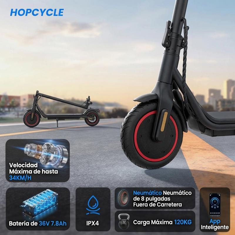 [HOT Sale] N3 Patinete Eléctrico Inteligente｜Velocidad máxima de 34 km/h｜Autonomía de hasta 24-34 km｜Ruedas de 8.5 pulgadas｜Potente motor de 500W｜Diseño plegable｜Compatible con App｜Carga rápida｜Capacidad máxima de carga: 120 kg