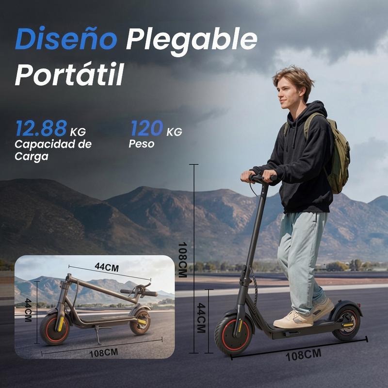[HOT Sale] N3 Patinete Eléctrico Inteligente｜Velocidad máxima de 34 km/h｜Autonomía de hasta 24-34 km｜Ruedas de 8.5 pulgadas｜Potente motor de 500W｜Diseño plegable｜Compatible con App｜Carga rápida｜Capacidad máxima de carga: 120 kg