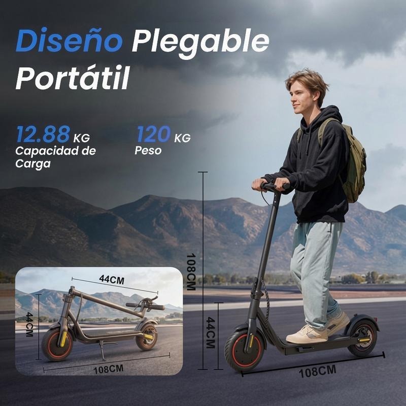 [HOT Sale] N3 Patinete Eléctrico Inteligente｜Velocidad máxima de 34 km/h｜Autonomía de hasta 24-34 km｜Ruedas de 8.5 pulgadas｜Potente motor de 500W｜Diseño plegable｜Compatible con App｜Carga rápida｜Capacidad máxima de carga: 120 kg