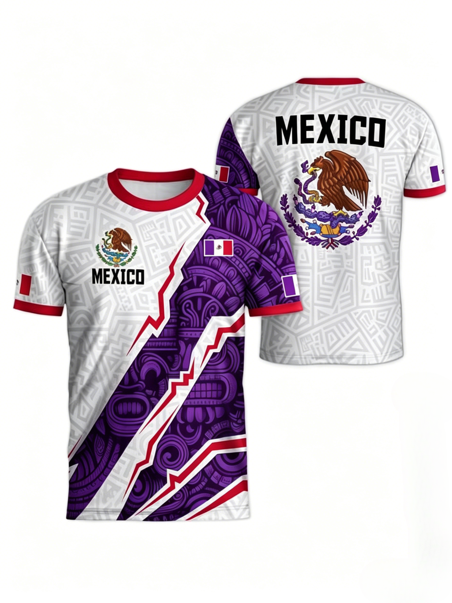 Promoción por tiempo limitado de la Copa del MundoMexico Cup 2026 Soccer Jersey Short Sleeve T-Shirt, Neutral Fit, Breathable Quick-Dry Sportswear, All Seasons Casual Wear