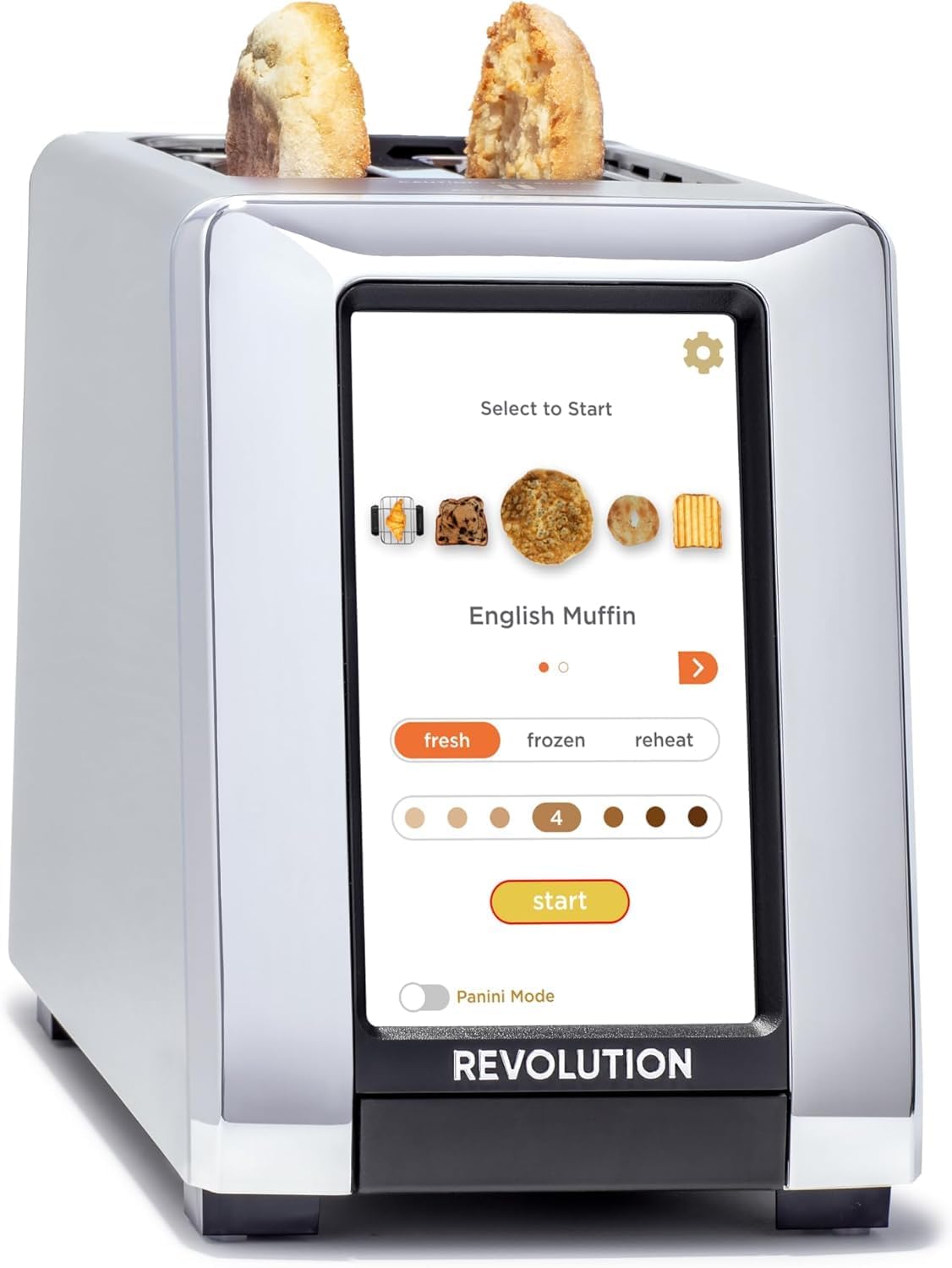 Revolution R180S High-Speed Touchscreen Toaster, 2-Slice Smart Toaster with Patented InstaGLO Technology & Panini Mode