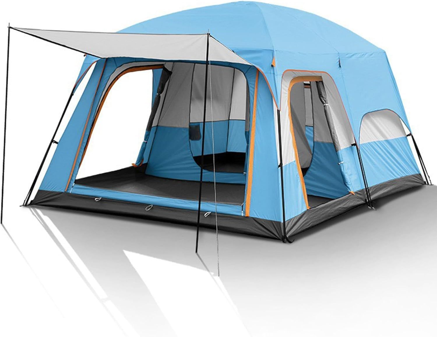 Camping Teepee Tent Yurt Tent with Screen 4 Season Double Layers Waterproof Anti-UV Windproof Tents for Outdoor Camping Hiking Hunting 3-4 Person