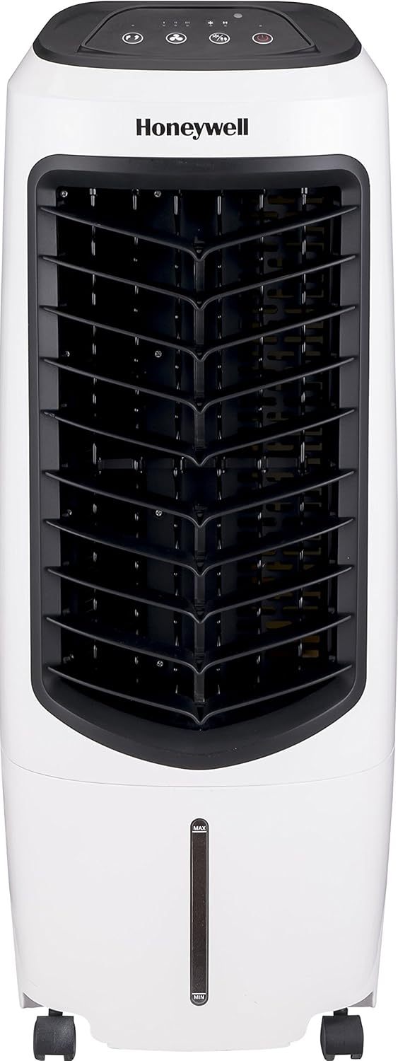 Honeywell Enfriador de Aire Portátil TC10PE con Ionizador y Panel Antibacterial. 10 litros. Enfría hasta 11 m2.
