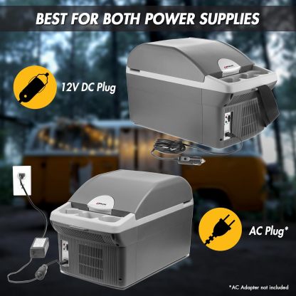 Wagan EL6206 - Refrigerador portátil de 5.6 L de 12 para carro, camión, SUV, RV, remolque alimentado por CC