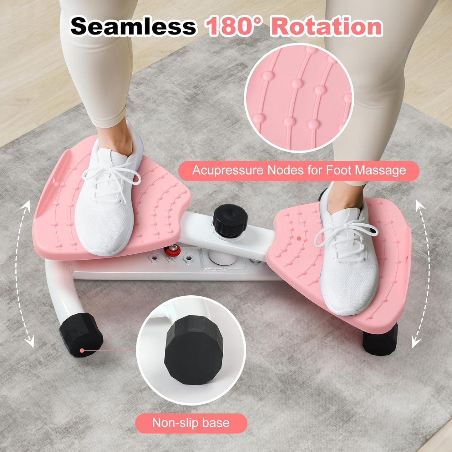 Máquina de retorcido de cintura, tabla de retorcido de abdominales, herramienta de entrenamiento sin ruido, herramienta de ejercicio para pérdida de peso, equipo de ejercicio para cintura delgada