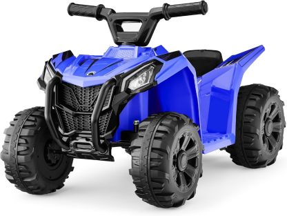 Best Choice Products - Auto de juguete para montar de 6 V para niños, Quad ATV de 4 ruedas, con velocidad máxima de 2.9 km/h, neumáticos con tracción, manijas de goma, acelerador de botón - Rojo