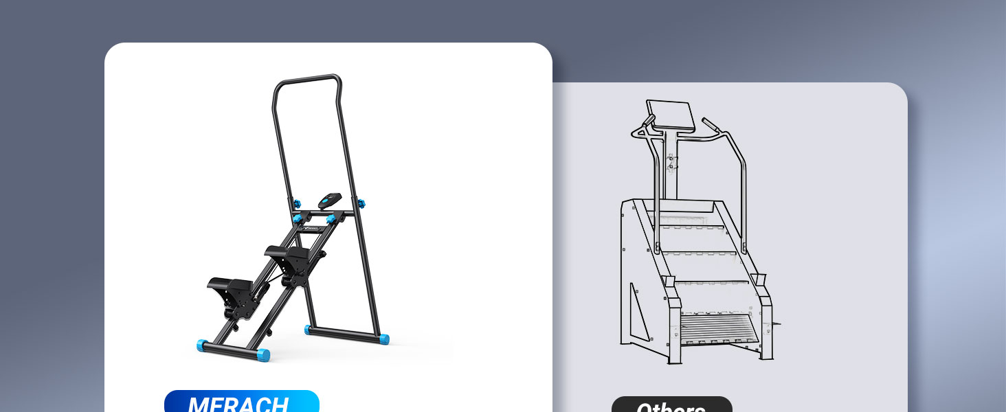 Escalador de ejercicio cardiovascular plegable compacto