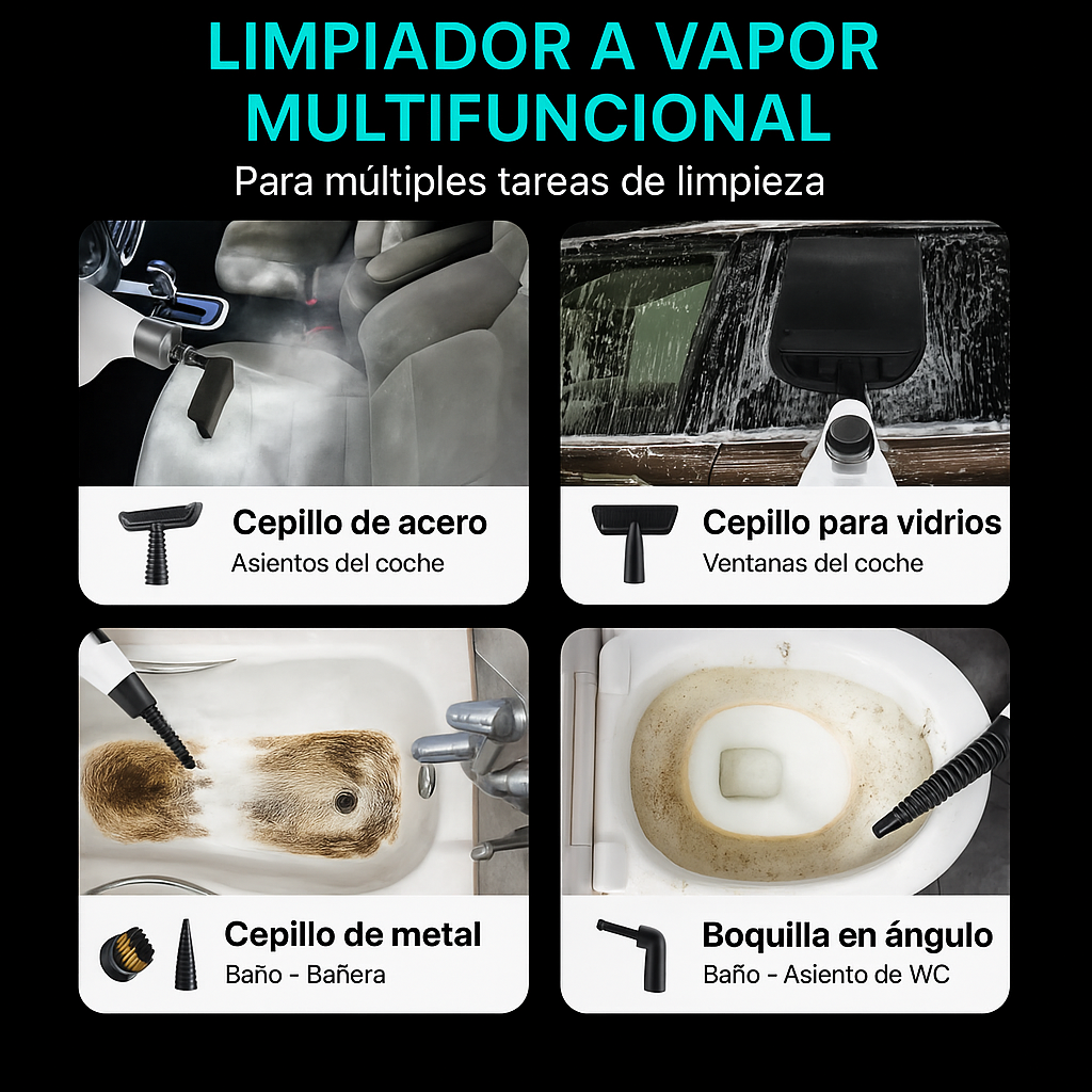 Máquina de limpieza a vapor presurizada todo en uno