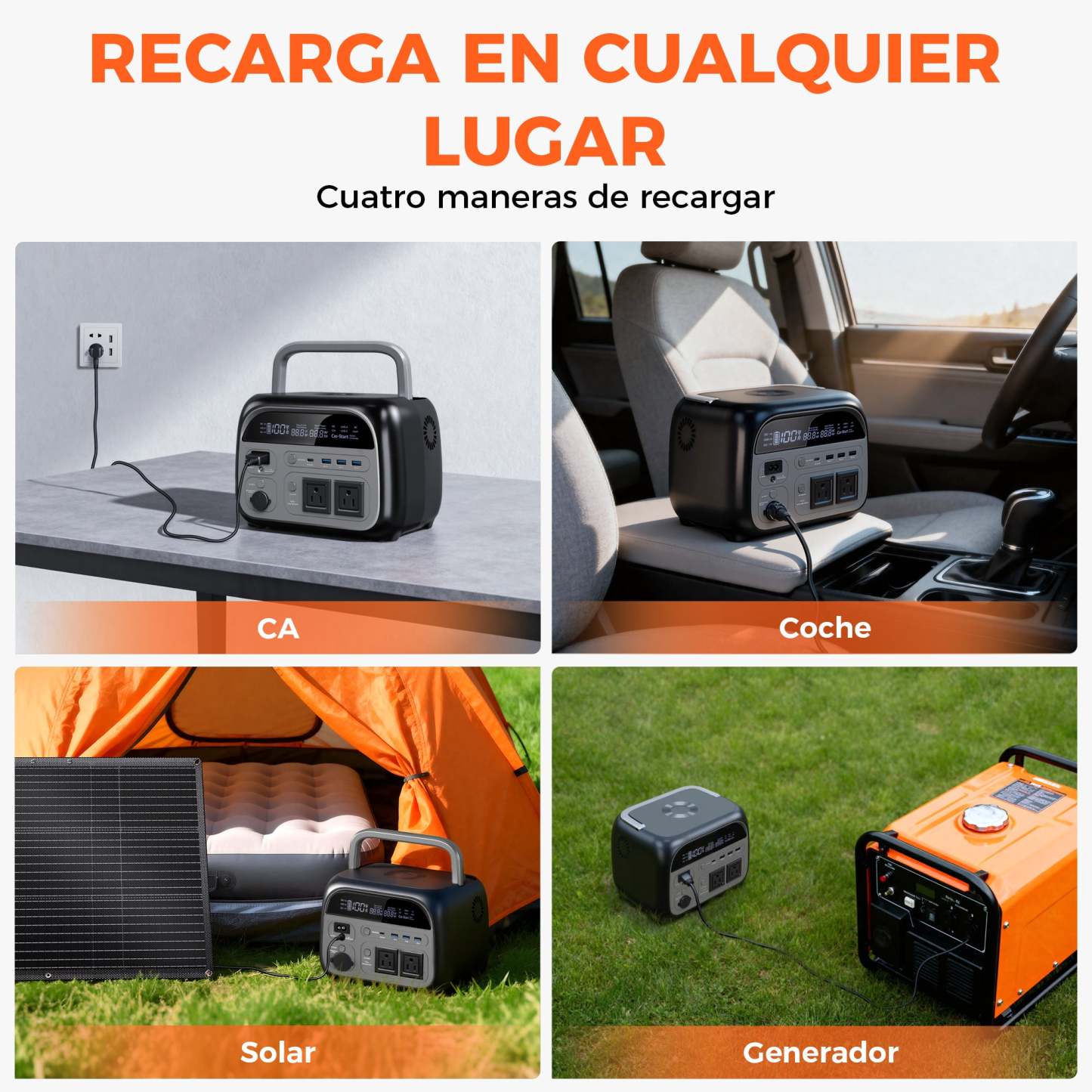 CTOLITY AP400 Estación de energía portátil con batería LiFePO₄ de 345 Wh