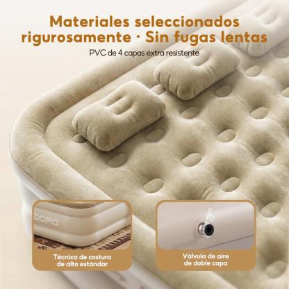 Colchón Inflable Individual Bomba De Aire Eléctrica Cama