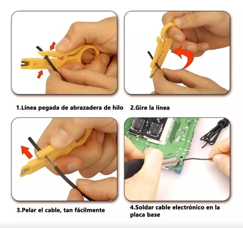 Rq-sik-n4 Kit De Soldador Eléctrico Temperatura Regulable Multímetro
