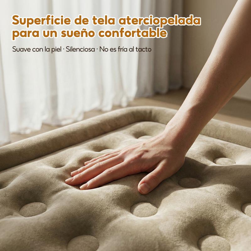 Colchón Inflable Individual Bomba De Aire Eléctrica Cama
