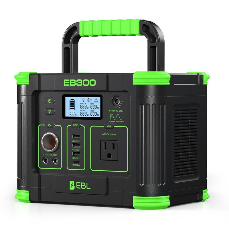 Estación de energía portátil para exteriores: Generador solar de 300 W con batería de 231 Wh – Unidad individual o combo | Tu respaldo de energía para apagones y acampadas