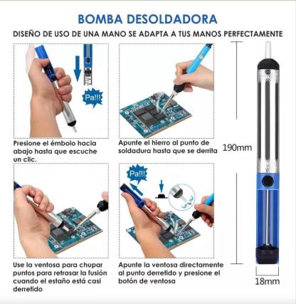 Rq-sik-n4 Kit De Soldador Eléctrico Temperatura Regulable Multímetro